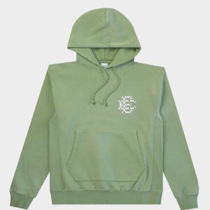 Eric Emanuel Studded Hoodie Green