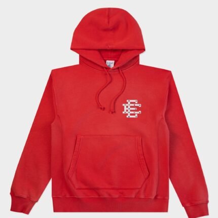Eric Emanuel Studded Hoodie Red