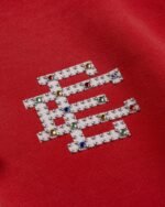 Eric Emanuel Studded Hoodie Red