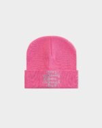 Eric Emanuel Swarovski Beanie Pink