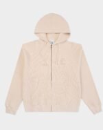 Eric Emanuel Thermal Zip Up Hoodie Tan