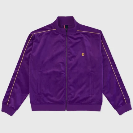 Eric Emanuel velour jacket purple